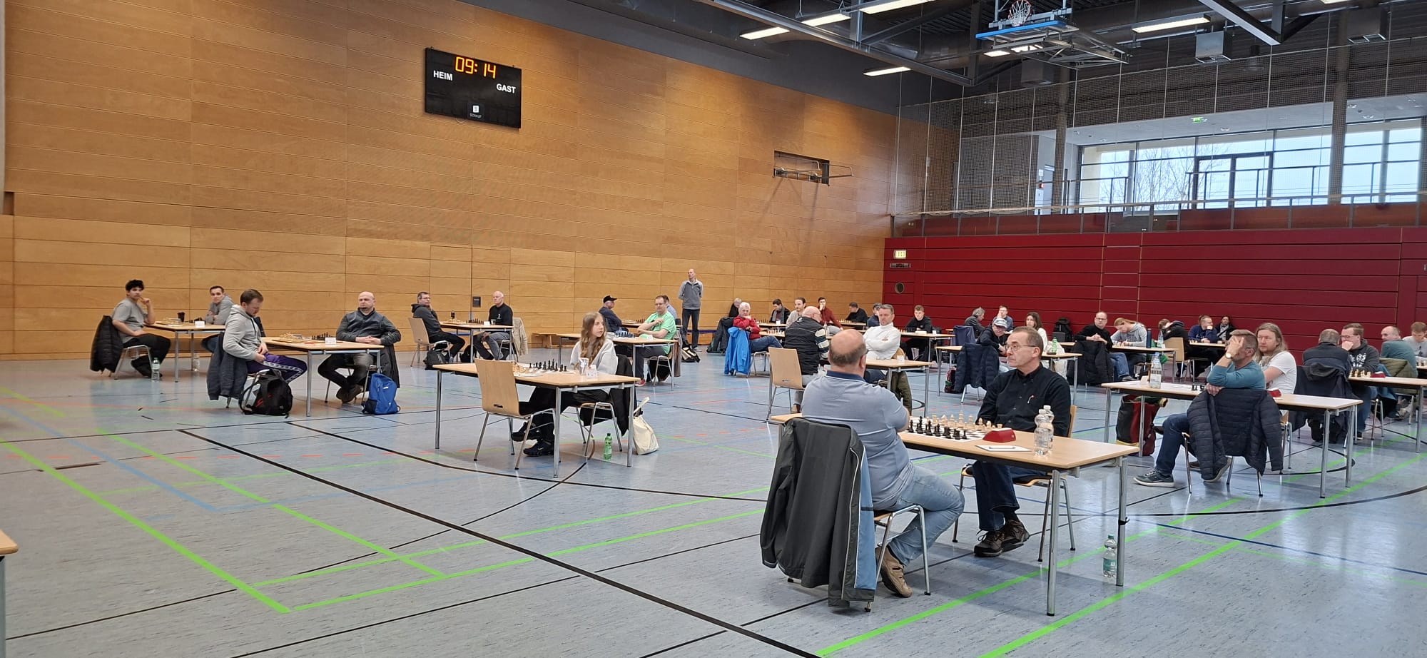 Blick in den Turniersaal