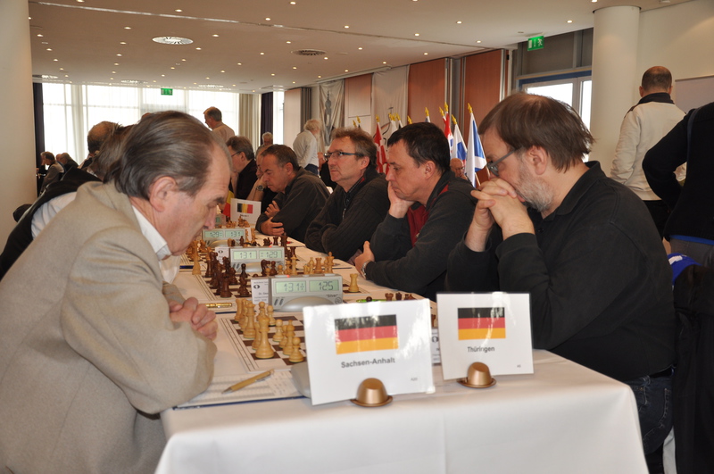 Thüringen gegen das Team aus Sachsen-Anhalt. (Foto: Bernd Vökler) Thüringen gegen das Team aus Sachsen-Anhalt. (Foto: Bernd Vökler))